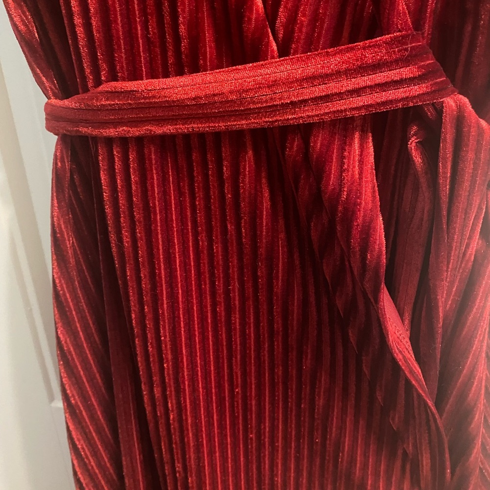 Brand new red velvet dress